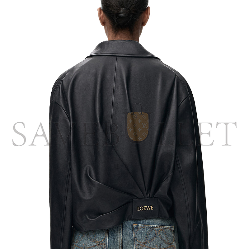 LOEWE DRAPED JACKET IN NAPPA LAMBSKIN S540Y34L30